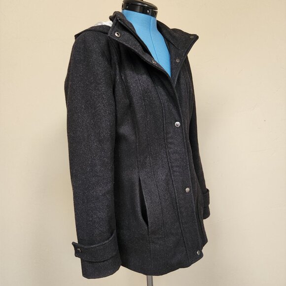 Calvin Klein wool coat with removable hood - Picture 5 of 8